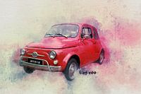Rode Fiat 500