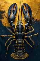 Lobster Luxe - Black CANCER on GOLD