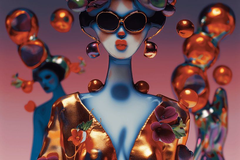 Fashionista mit Schmuck von Ton Kuijpers