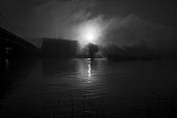 Nebel entlang der Maas