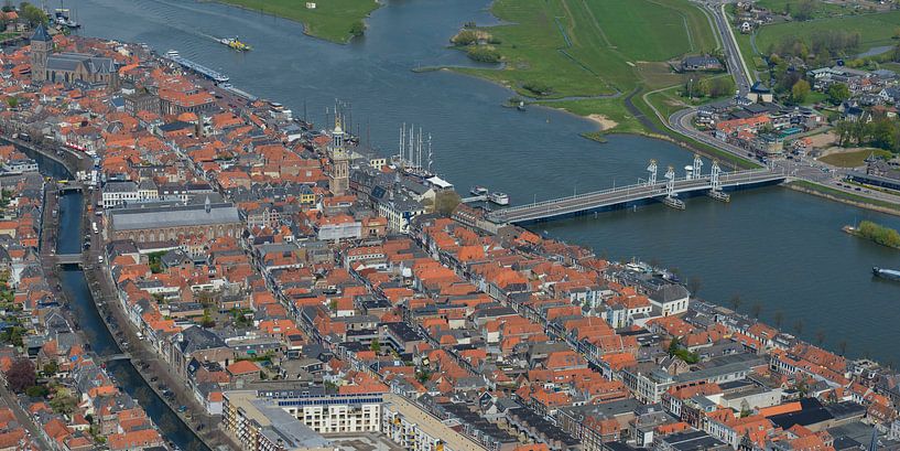 Aerial view on Kampen in The Netherlands by Sjoerd van der Wal Photography