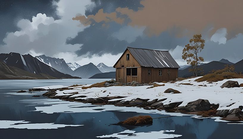 einsame Hütte auf den Lofoten von Nick Wendt