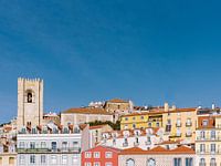 Lisbon Views | Architecture Travel Photography Print Portugal | Colorful Pastel Art