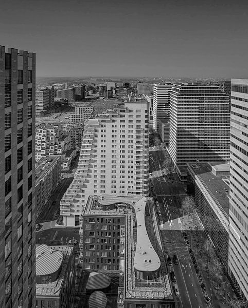 Panorama von Amsterdam von den Zuidas aus von Peter Bartelings