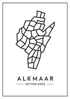 Alkmaar von oben - abstraktes Linienspiel mit Charakter