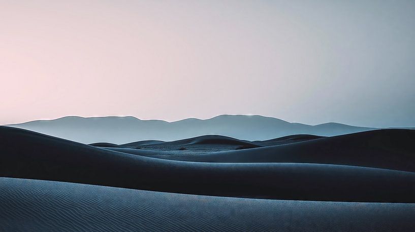 Dark sand dunes by Frank Heinz