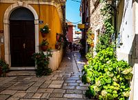 Alte Gasse in der Stadt Porec in Kroatien