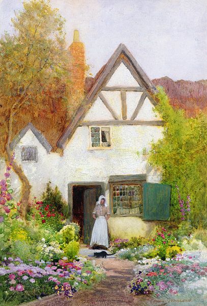 Arthur Claude Strachan,Nourrir le chat par finemasterpiece