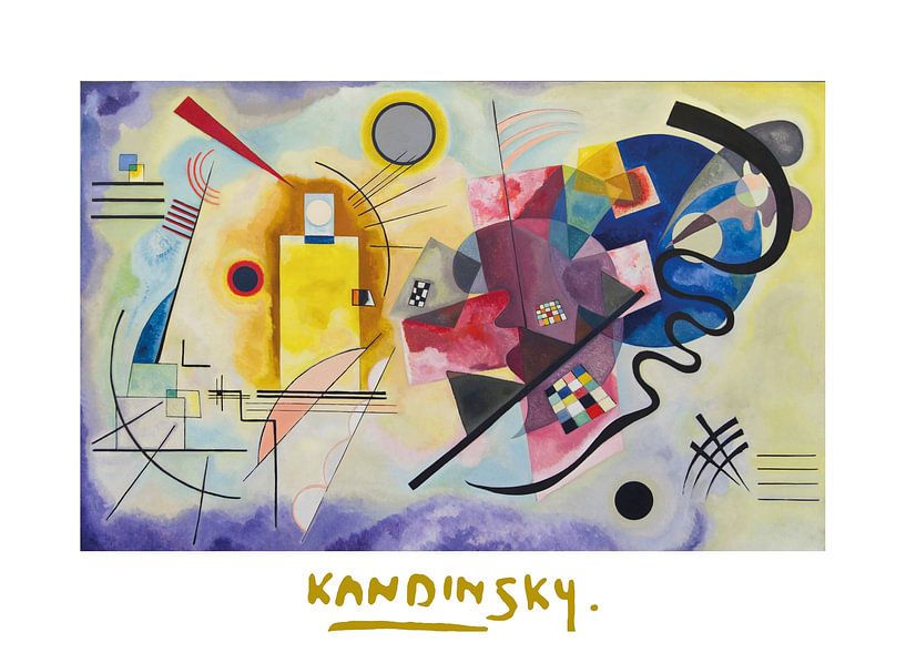 Gelb - Rot - Blau von Wassily Kandinsky von Peter Balan