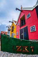 Gekleurde huisjes bij Zoutkamp