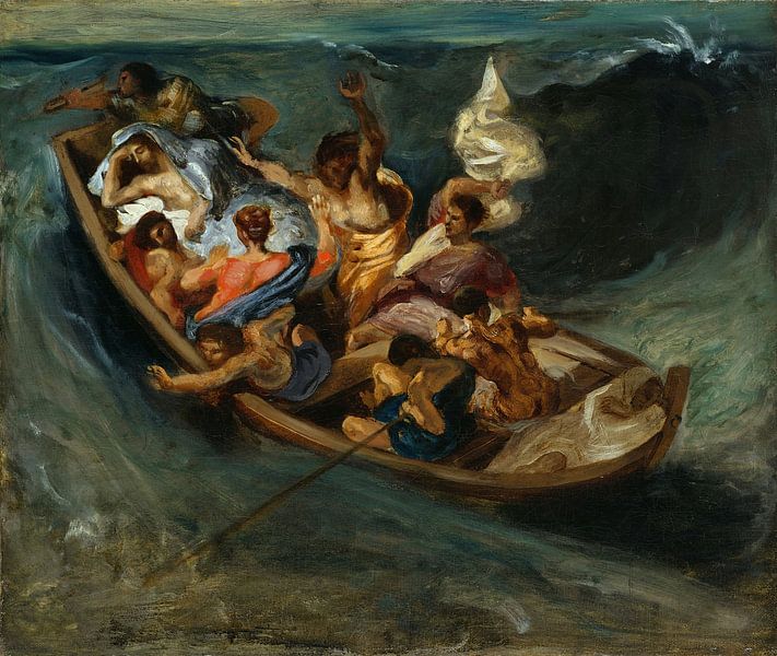 Eugène Delacroix, Christus am See Genezareth. 1841 von Atelier Liesjes