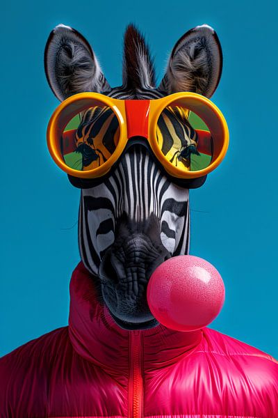 Bubblegum Fun : Zebra 4 par ByNoukk