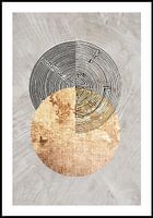 ZEN gold circular [with passe-partout]