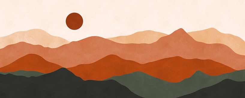 Aquarellierte Landschaft 7 von Vitor Costa