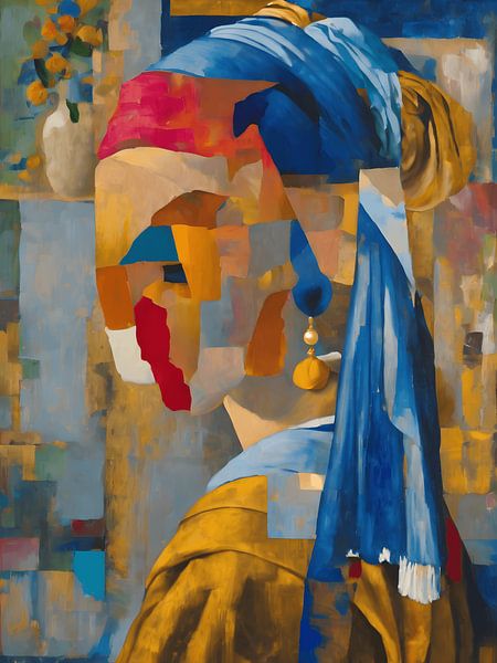 The girl with the pearl earring (modern version) by Jolique Arte