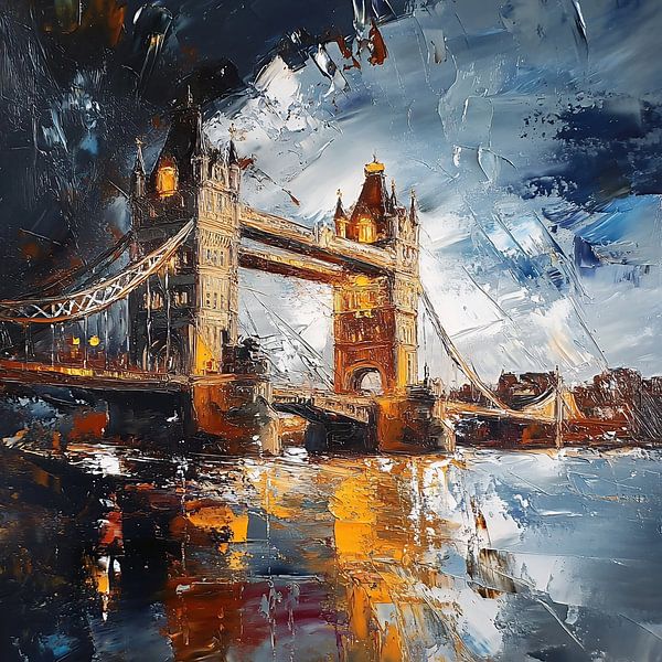 Gewitter über London von fernlichtsicht