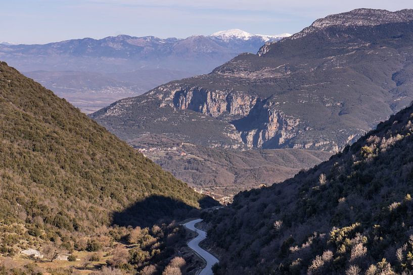 Winding road through the mountains by Axel Weidner