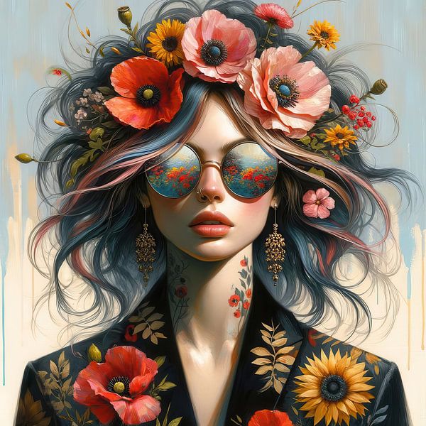 Sie liebt Blumen IV von Art Studio RNLD