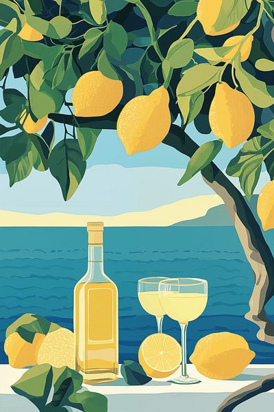 Italienischer Limoncello Zitronenlikör von Frank Daske | Foto & Design