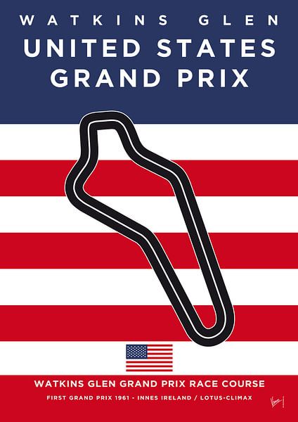 1961 Watkins Glen by Chungkong Art