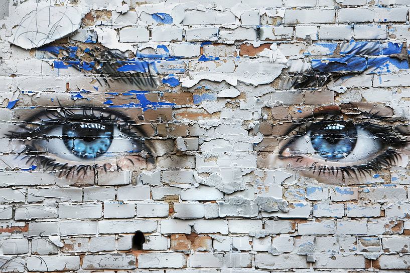 Augen in der Wand Surrealismus von Egon Zitter