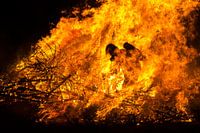 Brandweerman in het vuur