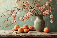 Nature morte aux fleurs de pêcher iii