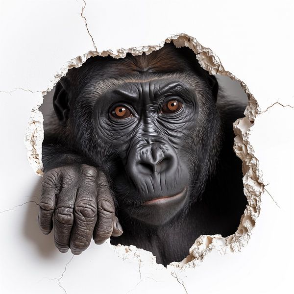 Gorille du mur par TheXclusive Art