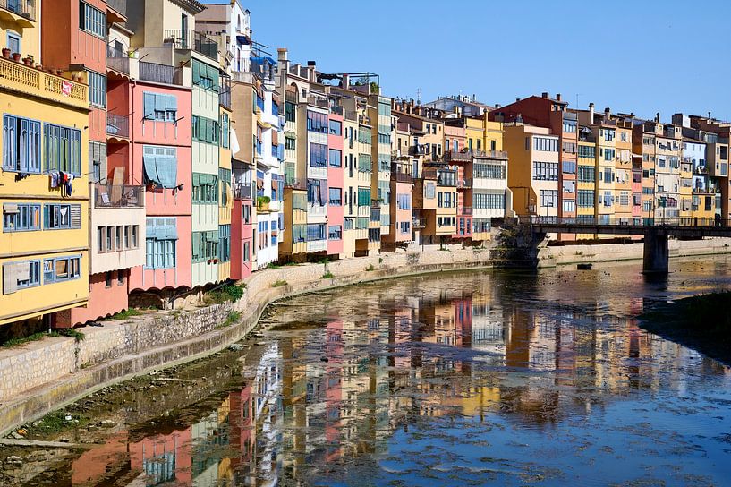 Colourful houses of Girona by Sjoerd van der Hucht