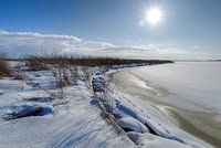 IJs op het Lauwersmeer.