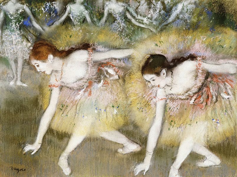 Edgar Degas,Tänzerinnen verbeugen sich von finemasterpiece