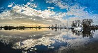 Panorama Vecht Sonnenaufgang - Weesp in Beeld