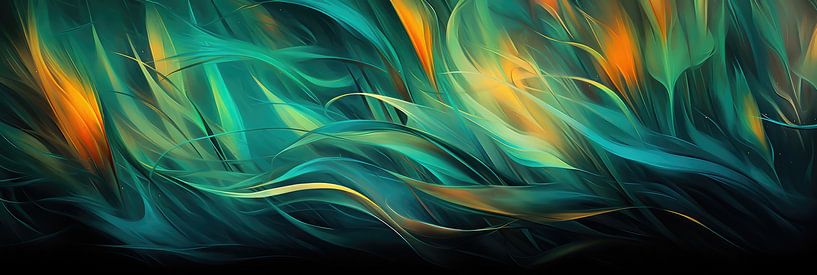 Abstract surreal grass background by Art Bizarre