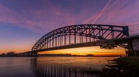 Zwolle IJssel bridge during sunrise