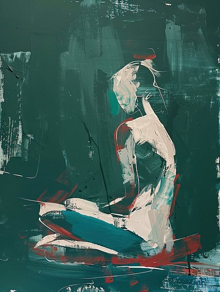 Femme abstraite avec couleurs par Caprices d'Art