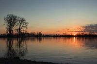 Sonnenaufgang in den Niederlanden