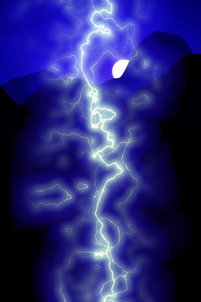 Moon Mountains N.3 by Olis-Art