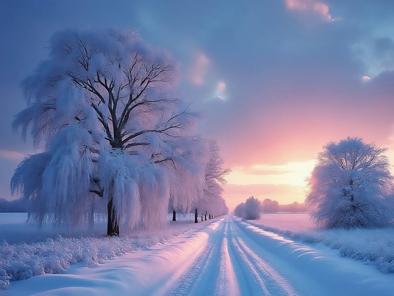 Winterlandschaft auf der Veluwe - Landschaftsfotografie 2 von The Photo Artist
