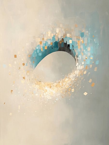 Modern und abstrakt, im japanischen Stil. von Japandi Art Studio