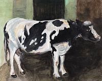 Kuh im Stall; Interpretation der Arbeit von Voerman sr.