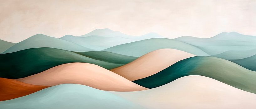 Gentle hills by Poster Art Shop