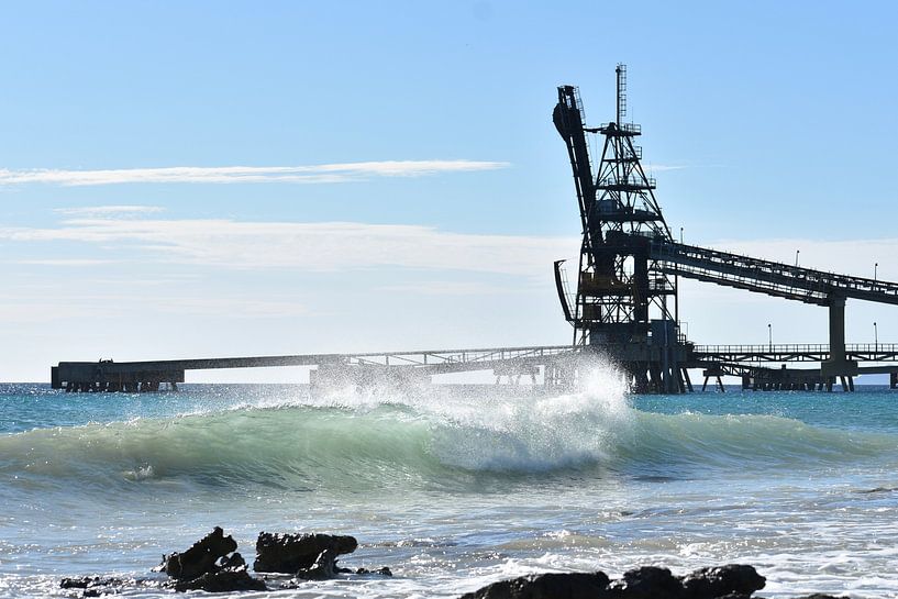 Bonaire's salt pier by Pieter JF Smit