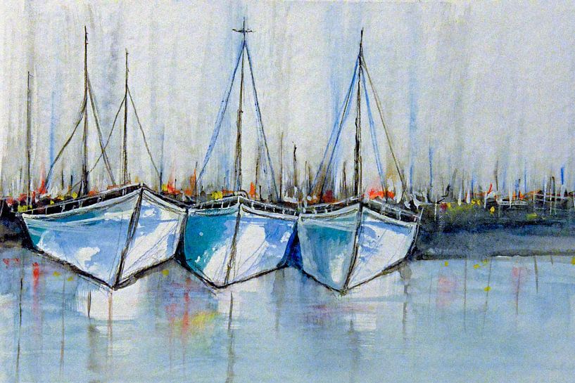Watercolour Marina by Matthias Rehme