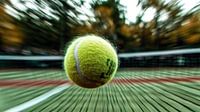 Tennisball in Bewegung: Dynamik und Geschwindigkeit