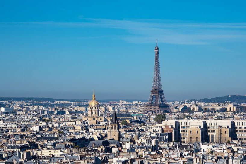 Blick auf den Eiffelturm in Paris, Frankreich par Rico Ködder