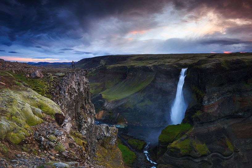 Haifoss, Island von Sven Broeckx