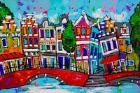 Bunte Amsterdamer Grachten | Blau