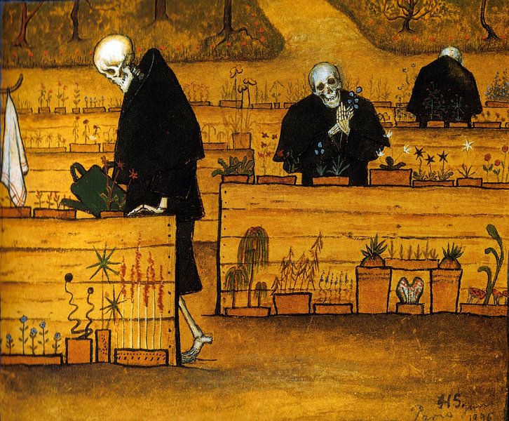 Le jardin de la mort par Hugo Simberg. par Frank Zuidam
