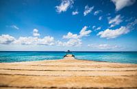 the pier at playa Kalki | beach Curacao | caribesche sea