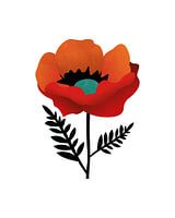 Abstrakter Klatschmohn